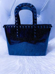 PVC JELLY HANDBAGPVC material - Appearance of Jelly bag - 10 x 2.5x 6.5 (inch) W*D*H Rectangular Glitter Bag For Everyday Use, Rectangular Glitter Bags For Everyday Use, Trendy Black Plastic Bags, Glitter Rectangular Shoulder Bag For Everyday Use, Rectangular Glitter Shoulder Bag For Everyday Use, Trendy Plastic Shoulder Bag For Party, Rectangular Plastic Shoulder Bag For Party, Party Rectangular Plastic Shoulder Bag, Vegan Jelly