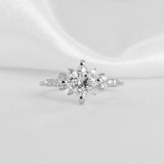 Shown in 1.10 Carat * The Zakari Starlight Princess Diamond Engagement Ring | Lisa Robin#color_14k-white-gold Engagement Ring Quiz, Rose Gold Princess, Princess Diamond Engagement Rings, Starlight Princess, Vintage Style Engagement Rings, Trending Engagement Rings, Buying An Engagement Ring, Top 10 Engagement Rings, Ring Trends