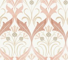 sample pine cone ribbon blush wallpaper from the arts and crafts collection by ronald redding 1 Ribbon Wallpaper, Arts And Crafts Wallpaper, Washable Wallpaper, Product Knowledge, Blush Wallpaper, Pine Cone Crafts, Floral Damask, York Wallcoverings, Damask Wallpaper