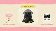 an animal crossing character's dress is shown in this screenshot from the game