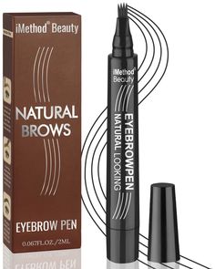 PRICES MAY VARY. ANTI-DRY INK - With improved anti-dry formula, the new iMethod eyebrow pen has a much longer product life cycle and more stable usage performance. UPGRADED CAPACITY - A significant upgrade on the capacity (3MLs) comparing to the original 1ML eyebrow pen, brings 3 times longer usage out of each 1 eyebrow pen, more durable and cost-effective. REALISTIC HAIR LIKE STROKES -The tiny fork tip of iMethod eyebrow pen can create thin and precise lines that look exactly like human hair! L Product Life Cycle, Eyebrow Trends, Sparse Eyebrows, Eyebrow Microblading, Eyebrow Hacks, How To Grow Eyebrows, Eyebrow Pen, How To Draw Eyebrows, Tattoo Pen