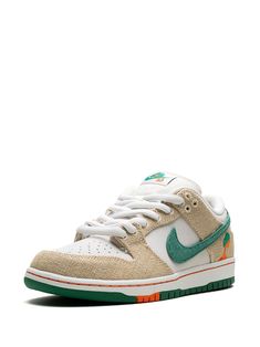 Find NIKE X Jarritos Sb Dunk Low Sneakers on Editorialist. beige/green/white canvas/calf leather signature Swoosh logo detail logo patch at the tongue round toe front lace-up fastening branded insole rubber sole Release date: March 1, 2023 These styles are supplied by a premium and authenticated sneaker marketplace. Stocking only the most sought-after footwear, they source and curate some of the most hard to find sneakers from around the world. Yeezy 750, Sb Dunk Low, Nike Sb Dunk, Nike Sb Dunks, Swoosh Logo, Sb Dunk, Nike Dunk Low, Low Sneakers, Dunk Low