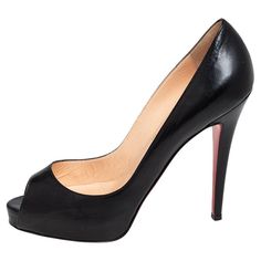 Christian Louboutin Pigalle 100, Christian Louboutin Loubi Queen, Louboutin High Heels, Red Sole Heels Christian Louboutin Shoes, Christian Louboutin Pigalle Follies, Christian Louboutin Shoes Heels & Wedges, Timeless Classic, Classic Black, Leather Shoes