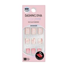 Magic Press on Nails Pink Passion- Short Dashing Diva Magic Press on Nails Pink Passion- Short | Assorted, Pink | Sally Beauty Take Off Gel Nails, Iridescent Mosaic, Press On Nails Pink, Wide Nails, Dashing Diva, Best Glue, Pink Passion, Diva Nails, Pink Things