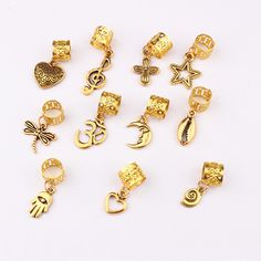 Charms For Braids, Braid Dreadlocks, Beads Hair, Beads Accessories