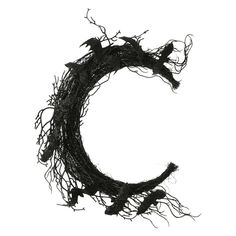 the letter c is made out of branches