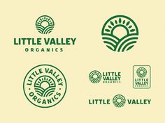 logos for little valley organics