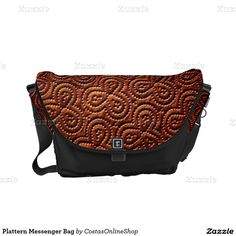 Brown Plattern Messenger Bag Brown Tapestry Travel Bag, Clutches