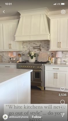 the kitchen is clean and ready for us to use in its new owner's home