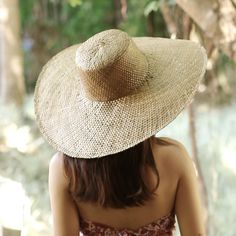 Swasti Wide Round Palm Straw Hat, in Tan Beige – BrunnaCo Brazilian Waxing, Ubud Bali, Beach Hat, Ubud, Hat Making, Wide Brimmed, Straw Hat, Unique Fashion, Panama Hat