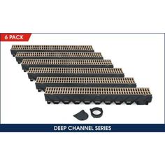 6 pack of deep channel drainers