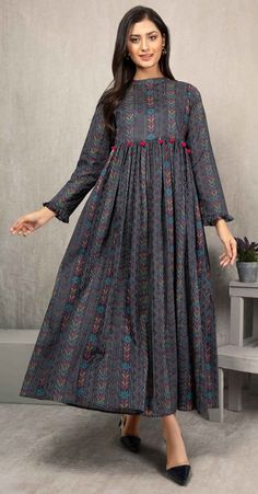 Long Frocks For Women, Frock Designs For Women, Sukienki Maksi, Long Frock Designs, Floral Frocks, Frock For Women, Dresses Beautiful