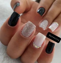 November Nails, Fancy Nails Designs, Winter Nails Acrylic, Short Nails Art