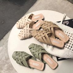 FREE SHIPPING New Summer Shoes Woman Cross Tie Hollow Lazy Half Slippers Female Flat Heels Ladies Mules Retro Shoes for Women Beach Slippers JKP1940 Trendy Summer Mules With Pointed Toe, Trendy Pointed Toe Summer Mules, Trendy Summer Mules With Flat Heel, Trendy Summer Flat Heel Mules, Summer Closed Toe Mules, Casual Green Summer Mules, Trendy Beige Flat Heel Mules, Trendy Mules With Round Toe For Vacation, Trendy Round Toe Mules For Vacation