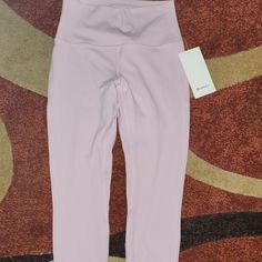 Lululemon Align Nwt Hr 25" Leggings Never Worn Or Tried On Pale Pink Color So Soft List Price $98 Grey Lululemon Leggings, Lululemon Align Joggers, Pale Pink Color, Polka Dot Leggings, Pink Lululemon, Lulu Leggings, Lululemon Align Leggings, Red Leggings, Lululemon Align