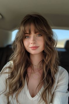 Layered Hair With Bangs, Effortless Hairstyles, Long Hair With Bangs, Long Layered Hair, Trendy Short Hair Styles, Layered Hair, Perfect Hair, Hairstyles With Bangs, Hair Looks