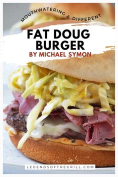 Whether you’re a burger aficionado or just looking for a new twist on a classic, the Fat Doug Burger is sure to become a favorite. Chorizo Burger, Michael Symon, Bbq Burgers, Ground Sirloin, Mustard Sauce, Beef Patty, Smash Burger