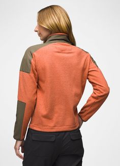 Layer on this color-blocked lightweight fleece jacket when temperatures dip. Color Block Long Sleeve Outerwear For Outdoor Activities, Color Block Long Sleeve Track Jacket For Outdoor, Functional Color Block Long Sleeve Outerwear, Functional Long Sleeve Color Block Outerwear, Functional Fleece Jacket For Fall Layering, Color Block Long Sleeve Fleece Outerwear, Outdoor Fleece Color Block Outerwear, Outdoor Color Block Fleece Outerwear, Outdoor Fleece Outerwear With Color Block