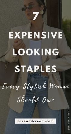 If you’ve ever wondered how to look expensive on a budget, this post is for you! Discover 7 fashion staples for women that will transform your closet into the ultimate quiet luxury aesthetic. You’ll also find elegant classy outfits for inspiration, plus styling tips and tricks, and learn how to elevate your style and create expensive-looking outfits effortlessly.