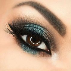 10 Best Eyes Of All Time Hoco Makeup Ideas For Green Eyes, Teal Makeup Looks, Trendy Eye Makeup, Makeup Ideas For Brown Eyes, Red Hair Brown Eyes, Color Spotlight, Brown Eyes Aesthetic, Orange Makeup, Neutral Makeup