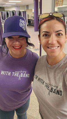 Shop I'm With the Marching Band | Custom-Graphic Tee at Ruby Joy Boutique, a Women's Clothing Store in Pickerington, Ohio Stationary Gifts, Custom Tee, Medium Purple, Marching Band, Custom Tees, Kids Jewelry, Bottom Clothes, Large White, Custom Items