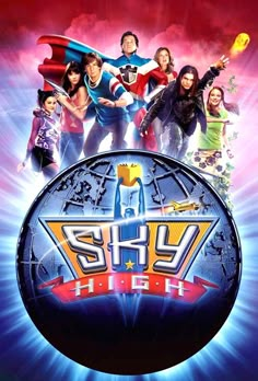 the movie poster for shry high, which features many characters and their name on it