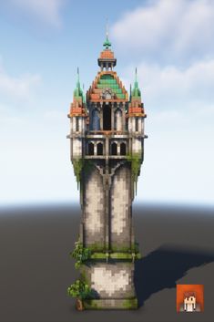 a tall tower with lots of windows on top of it