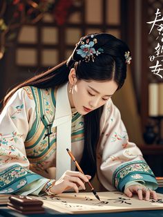 Chinese Concubine, Chinese Attire, Asian Princess, Reference Pose, Chinese Heritage, Chinese Princess, Chinese Traditional Costume, Chinese Style Dress, Chinese Traditional Clothing