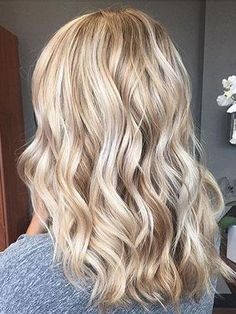 Butter Blonde, Trendy We Fryzurach, Blonde Balayage Highlights, Balayage Blonde, Wavy Hairstyles, Long Blonde, Long Blonde Hair, Hairstyles Ideas, Hair Envy