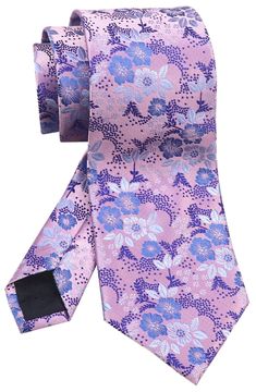 PRICES MAY VARY. Length: 57"/145cm, Skinny Width: 3.15"/8cm, Business fashion floral slim necktie, suitable for mens, youth and Big boys, Color: Various Color to choose, Material: care-free microfiber polyester, Dry cleaning, low temperature ironing. Designer adding this new pink with blue flowers hue to their latest wedding tie collection. Can be used for formal or casual events or spruce up your every day, fashion look! Hit up tonight's soiree in A-list attire when you accessorize with this Fl Formal Groomsmen, Mens Floral Tie, Floral Ties, Formal Tie, Groomsmen Wedding, Ties For Men, Plain Outfits, Custom Ties, Cool Ties