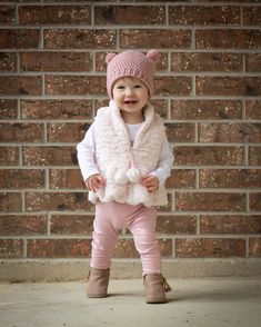 • This handmade rose pink mini pom pom hat is crocheted in newborn, baby, toddler, girl, & women's sizes. It features ribbing around the band and adorable poufs that resemble tiny bear ears. Each petite fluffy pom pom is 1 1/2" around (the size of a ping pong ball). The size of the pom pom does not change with the size of the hat. • This fun, lightweight knit-like beanie would make a thoughtful baby shower gift for new parents and is a cute photography prop, especially for baby's first photo sho Mini Pom, Thoughtful Baby Shower Gifts, Autumn Knitwear, Newborn Hospital, Unique Shower, Baby Boy Hats, Toddler Winter, Baby Outerwear