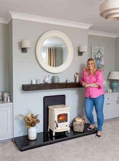 Lisa Sinnott from Laois installed an AGA Westbury and Oisin cream stove in her new home back in 2017. ‘I always had 2 stoves in mind when we built our home.’ Cream Stove, Wood Burner Stove, Burner Stove, Wood Burner, Open Fires, Cool Rooms, Our Home, Stove, New Home