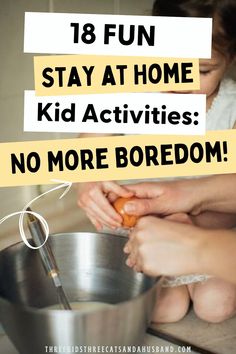 Having spent eleven years homeschooling either 2 or 3 kids (depending on which year it was), I have quite a bit of experience with spending a lot of time at home with kids. Here are some of our favorite "Stay-at-home" kid activities that we've enjoyed over the years. Cheap Kid Activities, Things To Do At Home With Kids, Easy Activities For Kids At Home, Activities For 2 Year Kids At Home, Activities For Kids At Home, Kids Activities At Home, Activities For Girls, Things To Do At Home