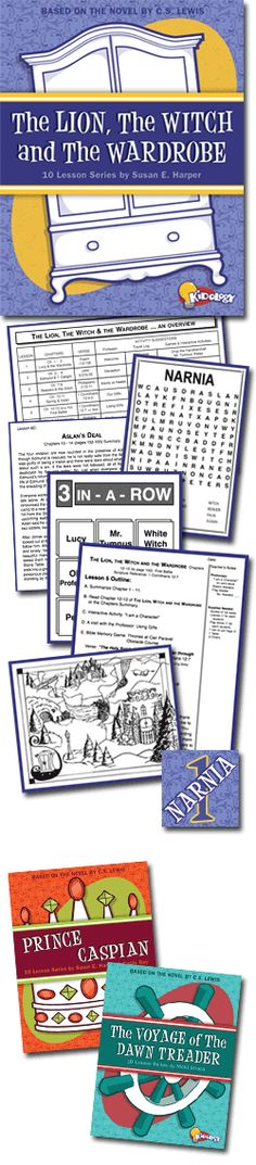 Narnia #1: The Lion, the Witch & the Wardrobe 10-Lesson Series The Lion The Witch And The Wardrobe Activities Free Printables, Narnia Classroom, Lion Witch And The Wardrobe Activities, The Lion The Witch And The Wardrobe, Narnia 1, Lion Witch Wardrobe, Kids Book Club, Middle Grade Books, Homeschool History