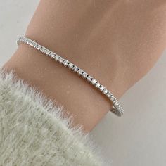 3.00 Carat Lab Grown Diamond Bracelet in 14k White Gold Diamond Tennis Bracelet Half Eternity Wedding Band, Environmental Concerns, Diamond Tennis Bracelet, Wedding Jewelry Bracelets, Eternity Wedding Band, Tennis Bracelet Diamond, Wedding Bracelet, Lab Created Diamonds, Tennis Bracelet