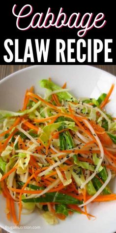 this cabbage and carrot slaw recipe is so good it's easy to make