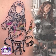 Hermione Tattoo Ideas, Harry Potter Tattoos Hermione, Hermione Tattoo, Dramione Tattoo, Draco Y Hermione, Ron Y Hermione, Movie Tattoos