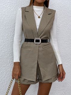 Women Waistcoat Outfit, Waistcoat Outfit, Women Waistcoat, Waistcoat Woman, Stylish Work Attire, Stylish Dress Designs, Fashion Design Clothes