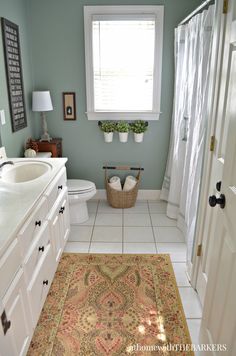 the bathroom is clean and ready to be used as a place for photos or videos