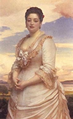 a painting of a woman in a white dress