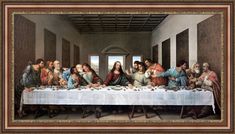 the last supper of jesus is shown in this painting