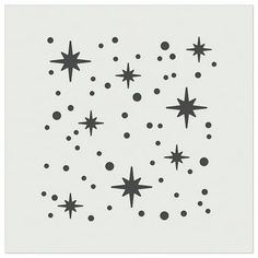 an image of stars and dots on a white background