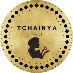 Tchainya Nails - Logo Champagne Nails, Kylie Nails, Maroon Nails, Squoval Nails, Nail Logo