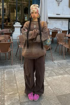 Fall Chill Outfits, Winter Hippie Outfits, Stem Outfits, Boho Winter Outfits, Winter Outfits Aesthetic, Earthy Outfits, Pantalon Large, Hippie Outfits, Cute Simple Outfits