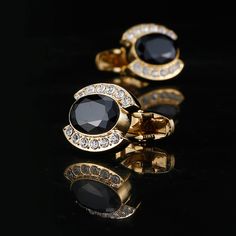 Occasion : Birthday, Anniversary, Wedding, Business, Party Recipient : Groomsman, Groom, Friends, Coworkers, Him Season : Winter, Fall, Summer, Spring Style : Modern, Classic Color : Gold Material : Zinc Alloy / Copper / Artificial Diamond Approx. Height : 3/4" (2 cm) Approx. Length : 3/4" (2 cm) Approx. Width : 3/5" (1.5 cm) Net Weight : 0.02 kg Emerald Cufflinks, Ruby Cufflinks, Sapphire Cufflinks, Classic Cufflinks, Diamond Cufflinks, Rose Gold Cufflinks, Diamond Cufflink, Accessories Gold, Gold Cufflinks