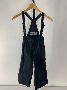 Obermeyer Toddler/kids snow pants size 4t Color: black material: nylon and polyester bag 6k1 JN Snow Pants, Toddler Kids, Size 4t, Parachute Pants, Overalls, Pants, Color, Black, Trousers