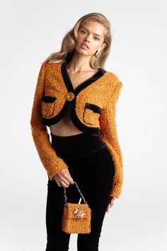 Miranda Crop Jacket (Yellow) – Nana Jacqueline Nana Jacqueline, Under The Moonlight, Suit Up, The Seasons, Caicos Islands, Pitcairn Islands, British Indian, Crop Jacket, Bosnia And Herzegovina