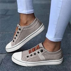 Category:Sneakers; Upper Materials:Canvas; Season:Spring,Summer; Heel Type:Flat Heel; Gender:Women's; Activity:Walking; Toe Shape:Round Toe; Style:Casual,Minimalism; Heel Height(inch):2-3; Outsole Materials:TPR; Occasion:Daily,Outdoor; Closure Type:Loafer; Pattern:Color Block; Listing Date:03/21/2023; Production mode:External procurement; 2024 Trends:Plus Size,Canvas Shoes,Slip-on Sneakers; Foot Length:; Foot Width:; SizeChart1_ID:2:179956; Size chart date source:Provided by Supplier.; US Size:null; UK Size:14.5; EU Size:50 Casual Shoes Women Flats, Basket Style, Canvas Flats, Casual Chique, Round Toe Shoes, Comfortable Flats, Casual Flats, Slip On Sneakers, Canvas Shoes