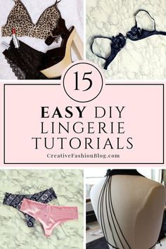 the top ten lingeriers that are easy to sew and make them look like they're wearing bras