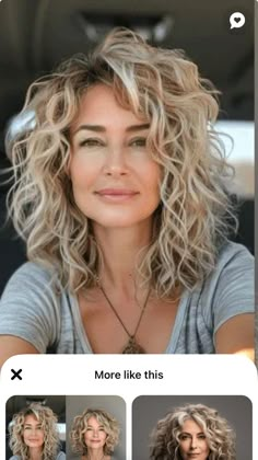 Long Layers Short Curly Hair, Big Curl Perm Medium, Shoulder Length Permed Hair, Long Hairstyles For Women, Thick Hair Styles Medium, Timeless Looks, Haircuts For Women Over 50, Layered Haircuts For Medium Hair, Gorgeous Hairstyles